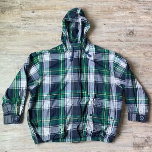 Lauren Ralph Lauren | Rain Hoodie | Green Plaid